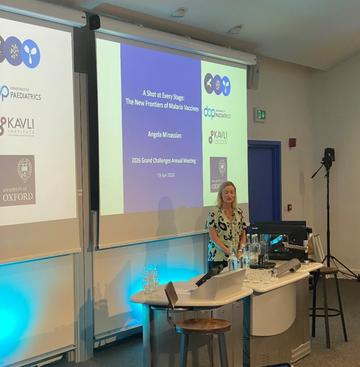 Angela presenting at GCAM