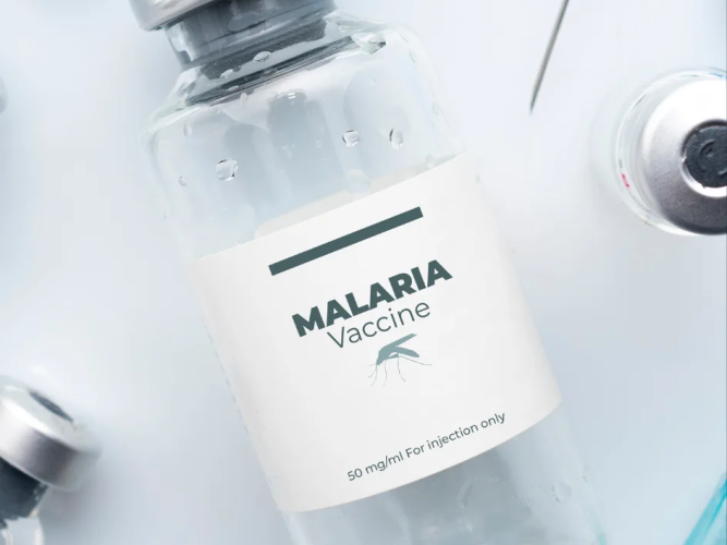 malaria vaccine vial image
