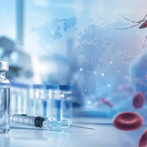 Stock image of mosquito and lab