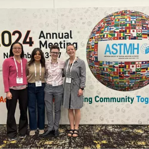 astmh 2024 picture shows mimi dimitra jo and Sarah
