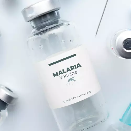malaria vaccine vial image