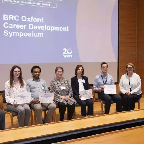Millie receiving BRC award