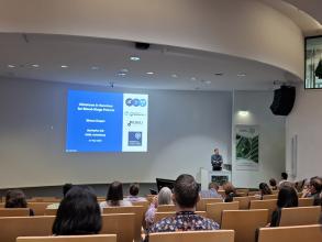 Simon presenting at BioMalPar Heidelberg