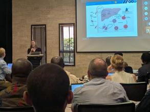 Sarah Silk presenting